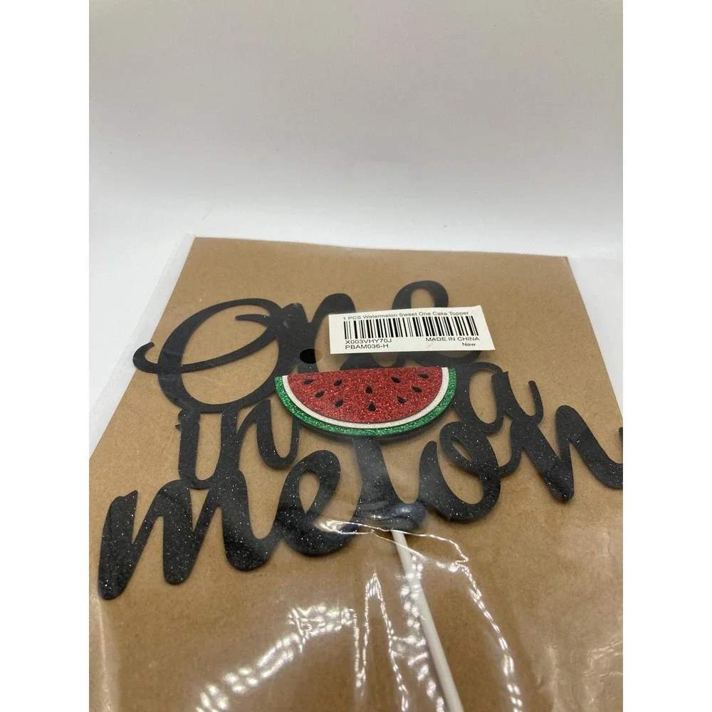 One in a Melon cake topper
